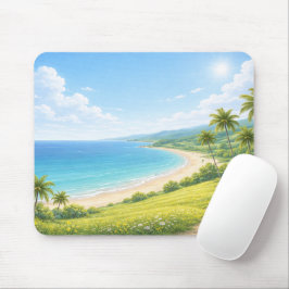 Alfombrilla De Ratón Summer Tropical Coast Mouse Pad