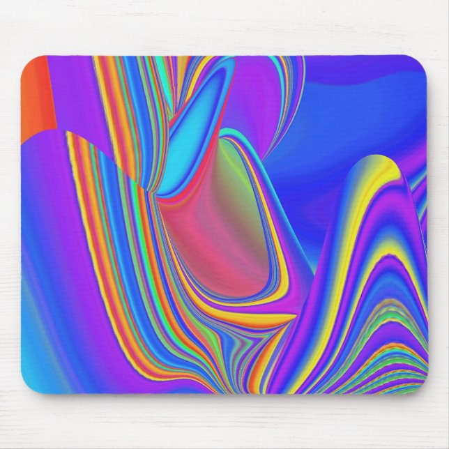 Alfombrilla De Ratón Summerfeeling, Resumen 3D Rainbowart (Frente)