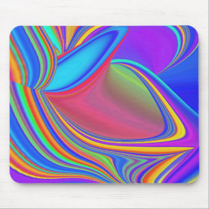 Alfombrilla De Ratón Summerfeeling, Resumen 3D Rainbowart