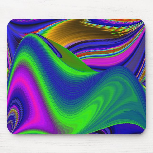 Alfombrilla De Ratón Summerrainbow , Resumen del Rainbowart 3D (Frente)