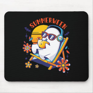 Alfombrilla De Ratón Summerween Cute Spooky Summer Ghost Halloween Love