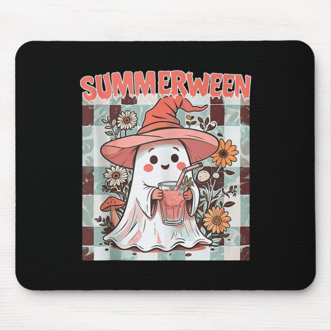 Alfombrilla De Ratón Summerween Funny Halloween Fall Trending Design Ta (Frente)