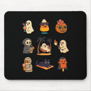 Alfombrilla De Ratón Summerween Ghost Pumpkin Halloween Spookeen Summer