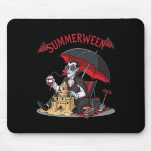 Alfombrilla De Ratón Summerween Vampire Beach Dracula Sandcastle Gothic