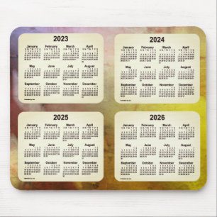 Alfombrilla De Ratón Sun Spots 2023-2026 Calendario de 4 años de enero