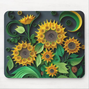 Alfombrilla De Ratón Sunflower de papel