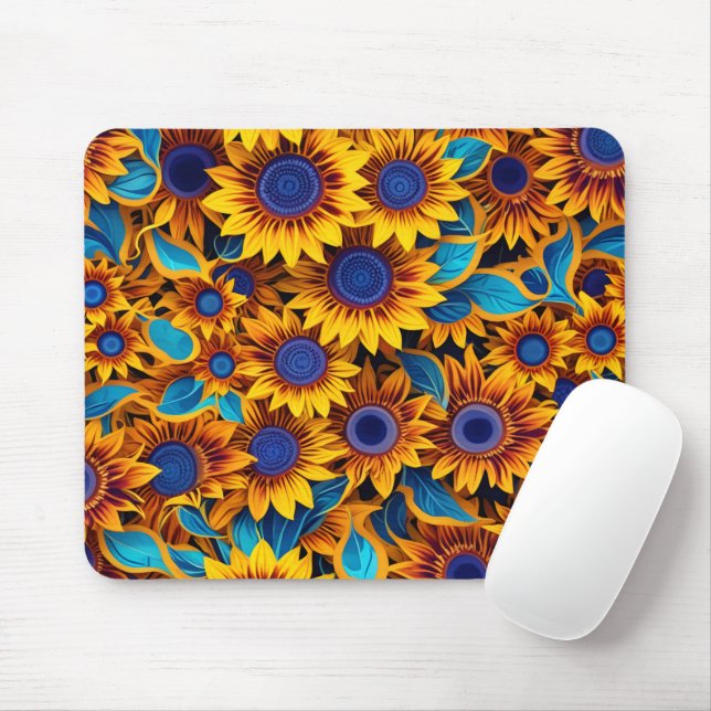 Alfombrilla De Ratón Sunflower Mouse Pad (Con ratón)