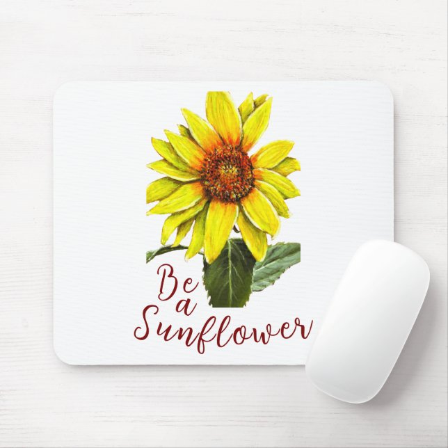 Alfombrilla De Ratón Sunflower Mouse Pad (Con ratón)