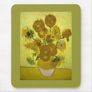 Alfombrilla De Ratón Sunflowers en un Bella Artes Vase Van Gogh
