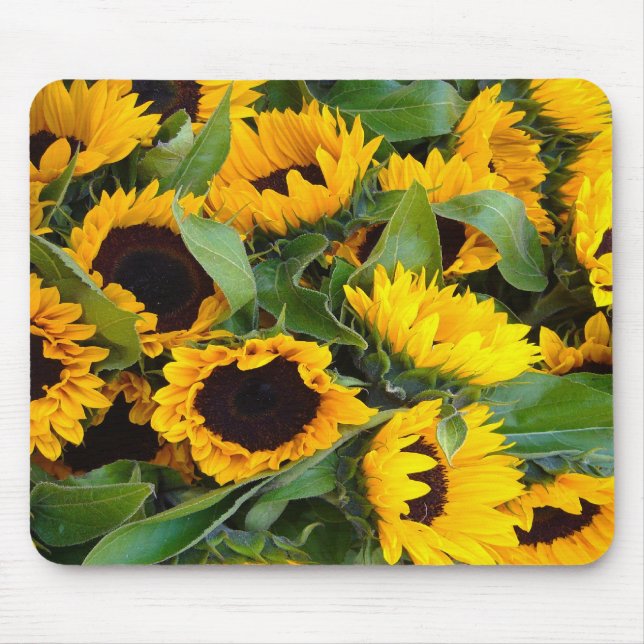 Alfombrilla De Ratón SUNFLOWERS ~ Mousepad (Frente)