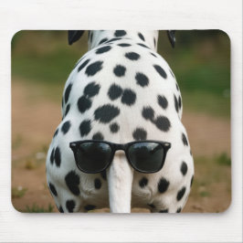 Alfombrilla De Ratón Sunglasses On a Dalmatian Dog Tail
