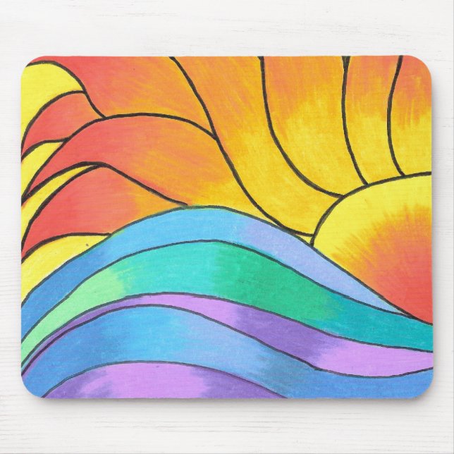 Alfombrilla De Ratón Sunny Sunset - Mousepad (Frente)