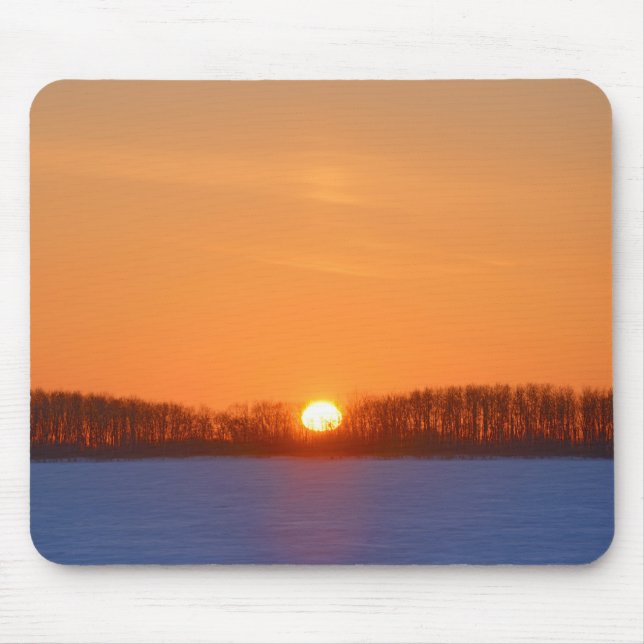 Alfombrilla De Ratón Sunrise Over Prairie | Manitoba, Canadá (Frente)