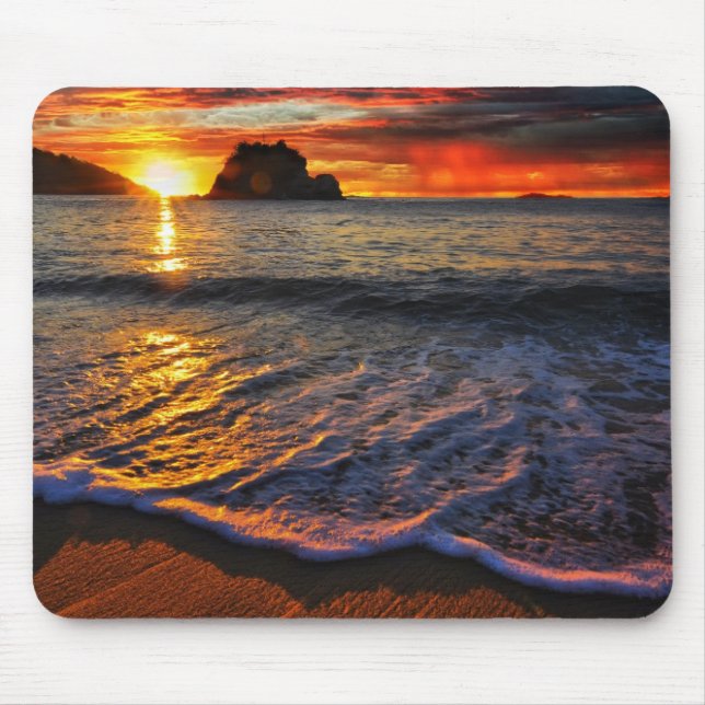 Alfombrilla De Ratón Sunset Beach Mouse Pad (Frente)