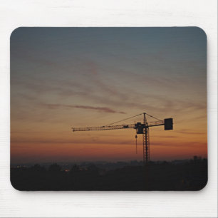 Alfombrilla De Ratón Sunset Crane Mousepad