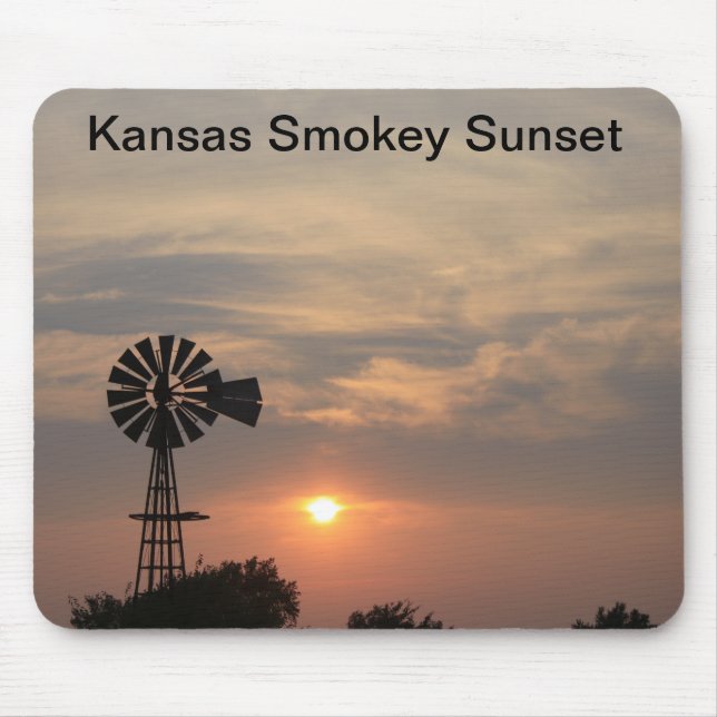 Alfombrilla De Ratón Sunset de Kansas (Frente)