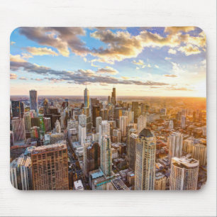 Alfombrilla De Ratón Sunset en Chicago