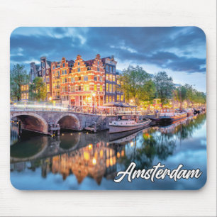 Alfombrilla De Ratón Sunset Over Amsterdam, Países Bajos