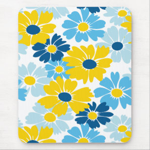 Alfombrilla De Ratón Sunshine Blue Sky Blooming Daisy