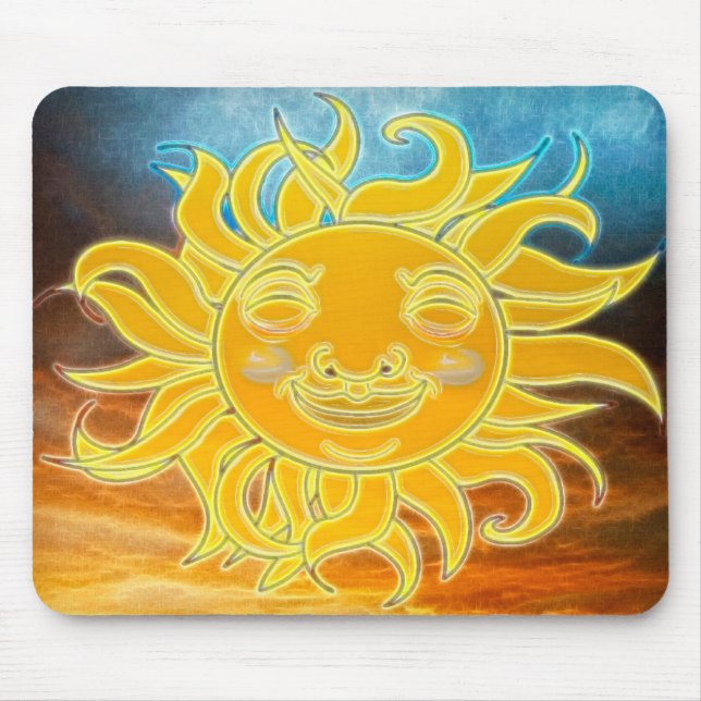 Alfombrilla De Ratón Sunshine Celetis Sun New Age (Frente)