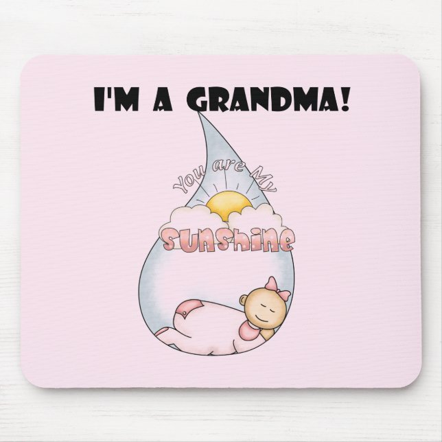 Alfombrilla De Ratón Sunshine de la abuela - camisetas Chicas y regalos (Frente)