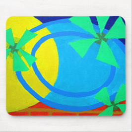 Alfombrilla De Ratón Sunshine Poolside Seaside Vibe Abstract Art