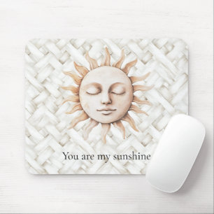 Alfombrilla De Ratón Sunshine Sun White Basket Weev