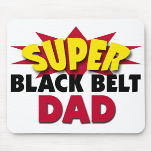 Alfombrilla De Ratón Super Black Belt Dad