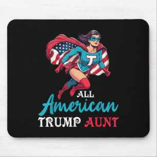 Alfombrilla De Ratón Super Chica Todos los Estados Unidos Trump Tía Pat