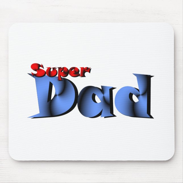 Alfombrilla De Ratón Super Dad Mouse Pad (Frente)