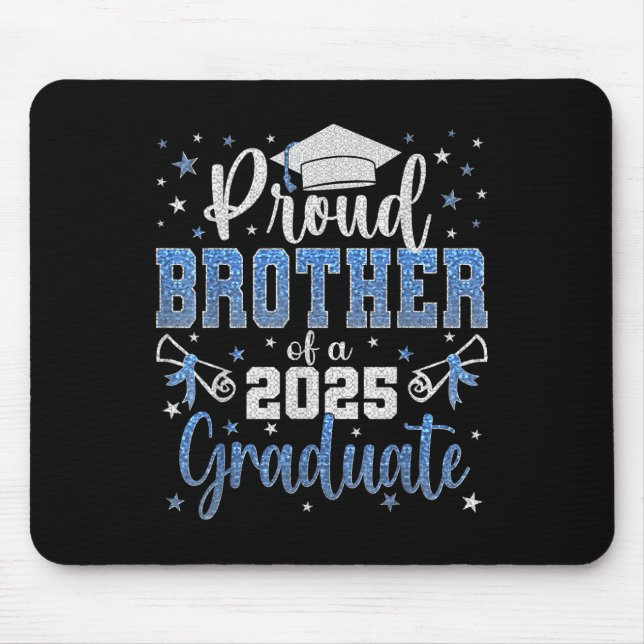Alfombrilla De Ratón Super Orgulloso Hermano De Graduación Fa 2025 (Frente)