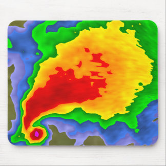 Alfombrilla De Ratón Supercélula en Radar Mousepad para el Meteorólogo