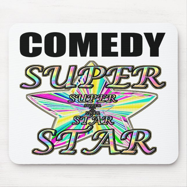 Alfombrilla De Ratón Superestrella de la comedia (Frente)