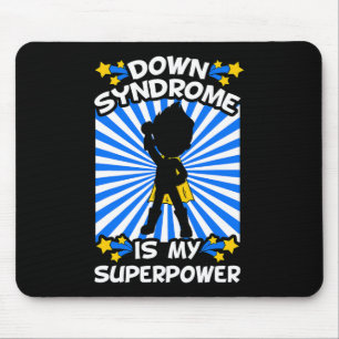 Alfombrilla De Ratón Superheroína Síndrome de Down Concienciación Súper