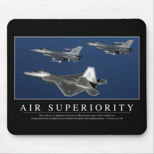 Alfombrilla De Ratón Superioridad aérea: Inspiradora