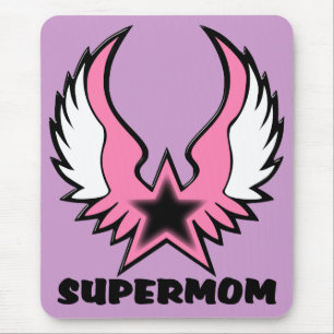 Alfombrilla De Ratón SuperMom: Mi madre es mi súper héroe
