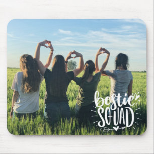 Alfombrilla De Ratón Superposición personalizada de fotos para Bestie S