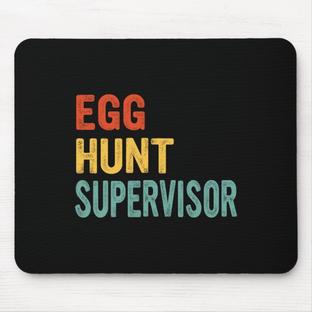 Alfombrilla De Ratón Supervisor de la caza de huevos Mamá Papá Huevo de (Frente)