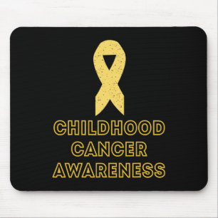 Alfombrilla De Ratón Superviviente de cáncer infantil Conciencia de la