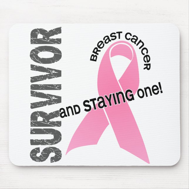 Alfombrilla De Ratón Superviviente del cáncer de pecho (Frente)