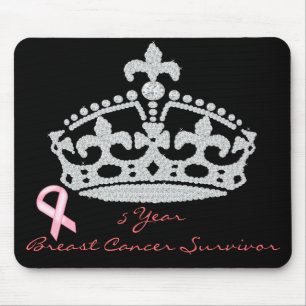 Alfombrilla De Ratón Superviviente del cáncer de pecho - princesa Crow