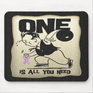 Alfombrilla De Ratón Superviviente divertido del cáncer testicular