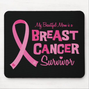 Alfombrilla De Ratón Superviviente hermoso Mousepad del cáncer de pech