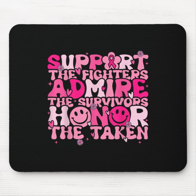 Alfombrilla De Ratón Support Admire Honor Breast Awareness Warri (Frente)