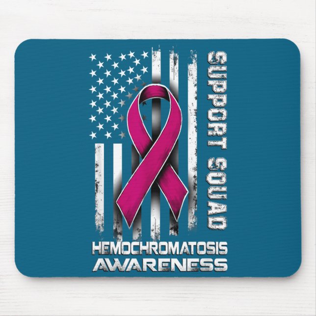 Alfombrilla De Ratón Support Squad Hemochromatosis Awareness Joke (Frente)