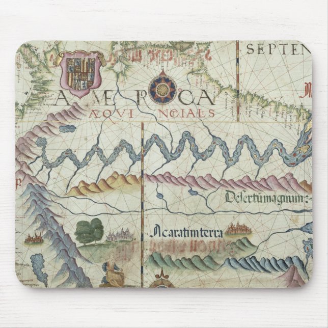 Alfombrilla De Ratón Suramérica septentrional, detalle del mundo (Frente)