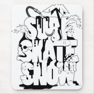 Alfombrilla De Ratón Surf Skate Snow mousepad