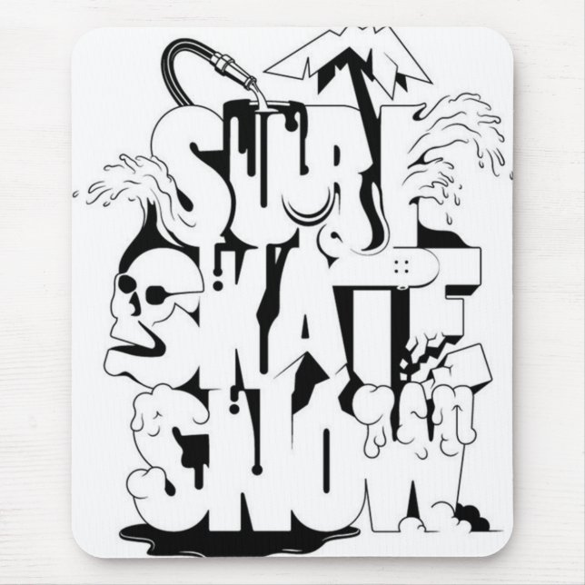 Alfombrilla De Ratón Surf Skate Snow mousepad (Frente)