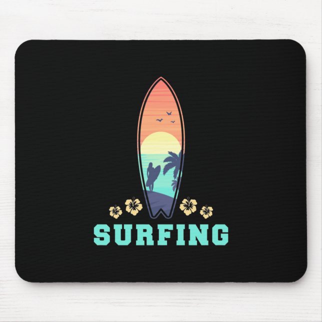Alfombrilla De Ratón Surf Y Flor (Frente)