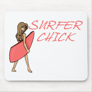 Alfombrilla De Ratón Surfer Chick